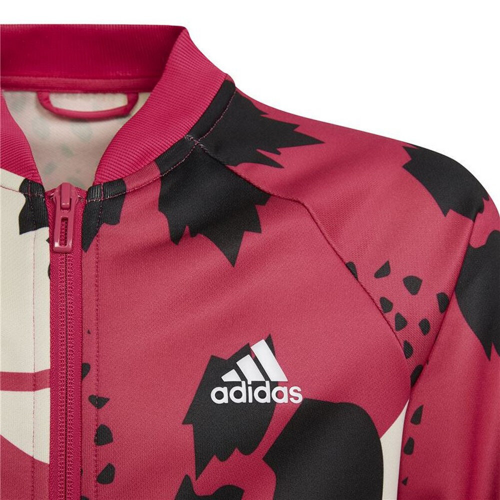 Lasten verkkatakki Adidas Aeroready Animal Print Warm-Up Pinkki hinta ja tiedot | Tyttöjen neuleet, liivit ja jakut | hobbyhall.fi