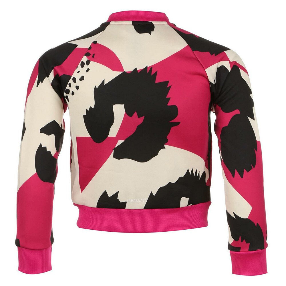 Lasten verkkatakki Adidas Aeroready Animal Print Warm-Up Pinkki hinta ja tiedot | Tyttöjen neuleet, liivit ja jakut | hobbyhall.fi