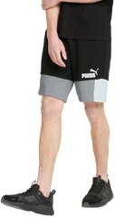 Puma Shortsit Ess+ Block Shorts Black White Grey 847429 01 hinta ja tiedot | Miesten urheiluvaatteet | hobbyhall.fi