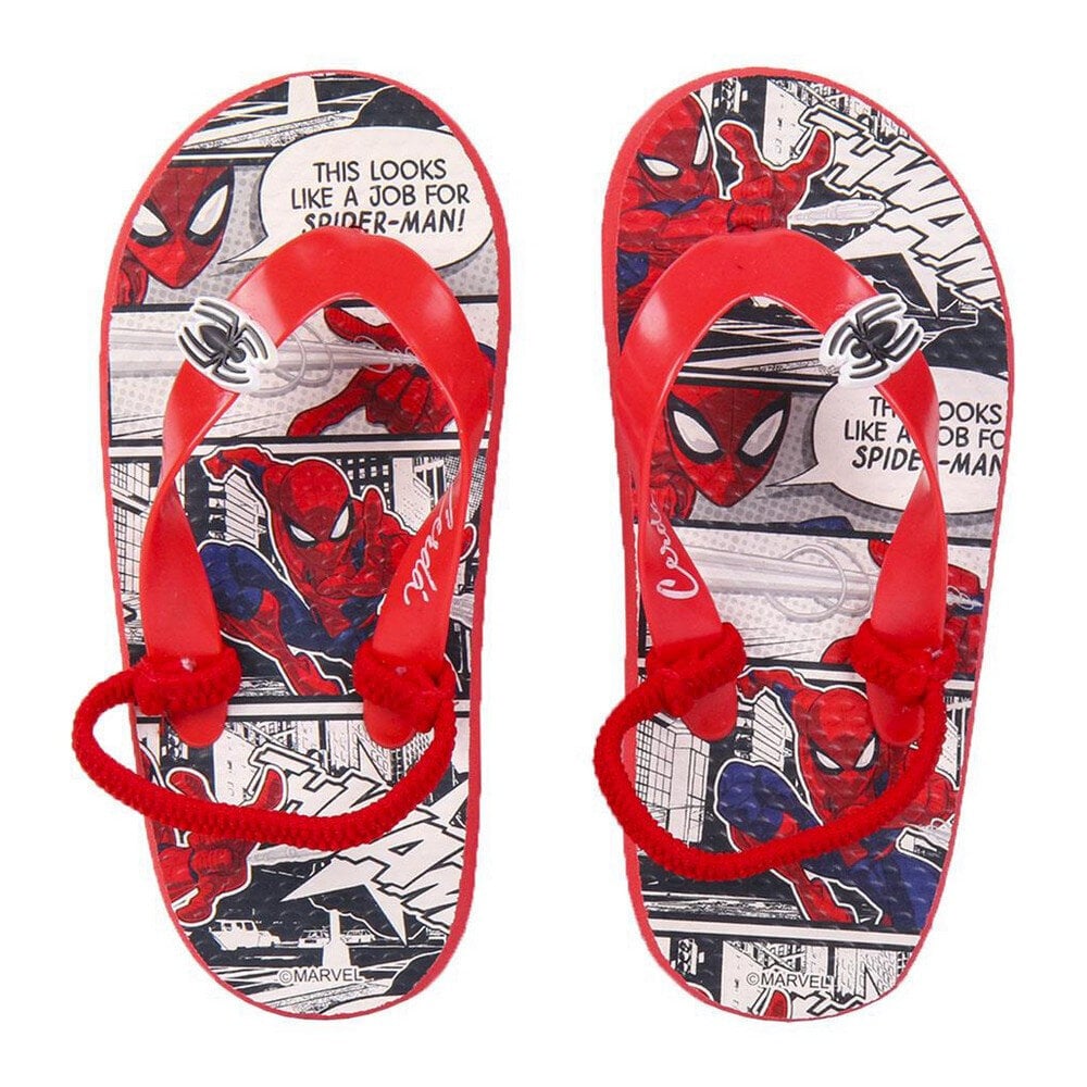 Lasten rantatossut Spiderman Red: Kengän koko - 34-35 hinta ja tiedot | Lasten rantakengät | hobbyhall.fi