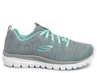 Twisted fortune skechers naiset grey 12614gymn hinta ja tiedot | Naisten urheilu- ja vapaa-ajan kengät | hobbyhall.fi