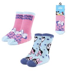Liukumattomat sukat lapsille Minnie Mouse S0733983, 2 paria hinta ja tiedot | Minnie Mouse Lasten vaatteet ja jalkineet | hobbyhall.fi