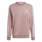 Miesten collegepaita Adidas Essentials French Terry 3 Stripes, pinkki hinta ja tiedot | Miesten puserot ja hupparit | hobbyhall.fi