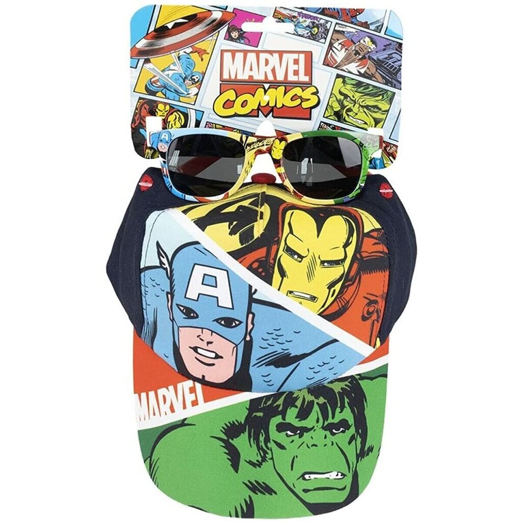 Hattu ja lasit lapsille The Avengers S0731420, sininen hinta ja tiedot | Lasten asusteet | hobbyhall.fi