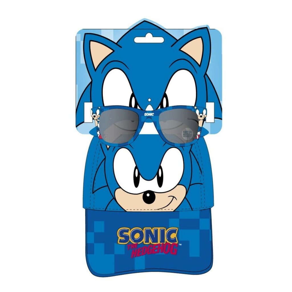 Hattu ja lasit lapsille Sonic S0735655 hinta ja tiedot | Lasten asusteet | hobbyhall.fi