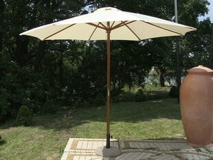 Patio Poly 3 m aurinkovarjo, valkoinen hinta ja tiedot | Patio Puutarha- ja terassikalusteet | hobbyhall.fi