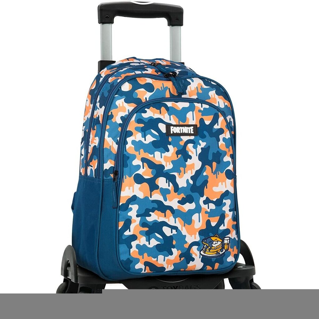 Koulureppu pyörillä Fortnite Blue Camouflage (42 x 32 x 20 cm) hinta ja tiedot | Koulureput ja -laukut | hobbyhall.fi