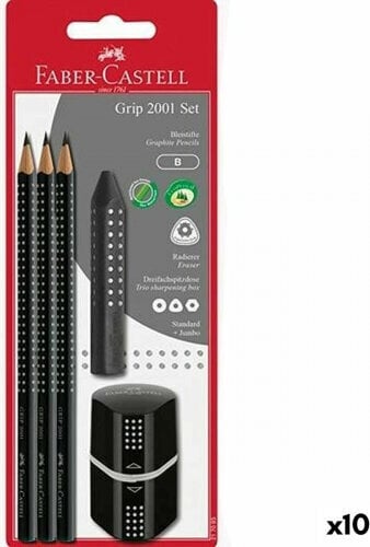 Lyijykynäsarja Faber-Castell, musta, 10 kpl hinta ja tiedot | Kirjoitusvälineet | hobbyhall.fi