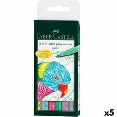 Tussisarja Faber-Castell Pitt Artist, 5 kpl hinta ja tiedot | Taide- ja askartelutarvikkeet | hobbyhall.fi