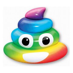 Ilmatäytteinen patja Rainbow Poo (107 x 121 x 26 cm) hinta ja tiedot | Puhallettavat vesilelut ja uima-asusteet | hobbyhall.fi