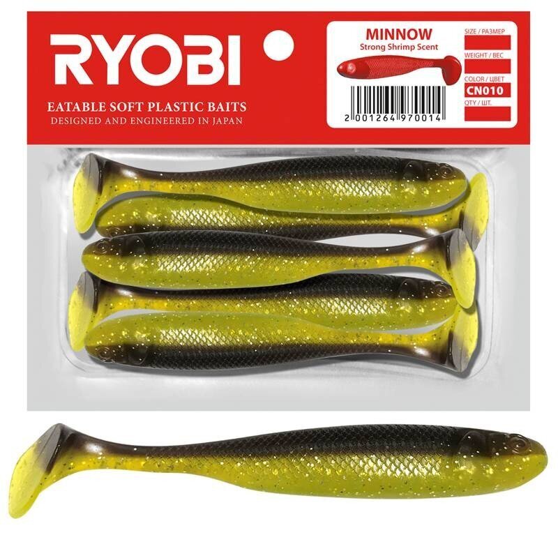 Pehmeä viehe Tuoksu Ryobi Minnow 76mm CN010 5kpl hinta ja tiedot | Vieheet ja uistimet | hobbyhall.fi