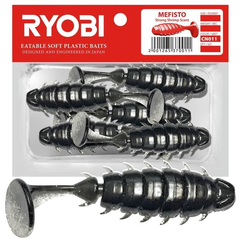 Pehmeä viehe Tuoksuva Ryobi Mefisto 60mm CN011 5kpl hinta ja tiedot | Vieheet ja uistimet | hobbyhall.fi