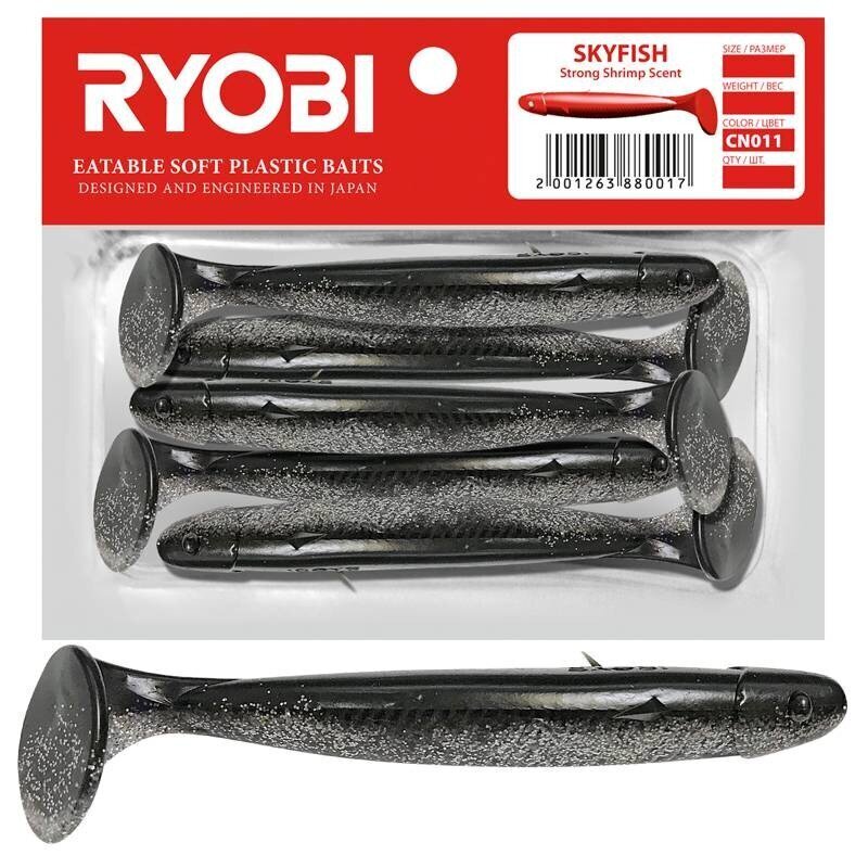 Pehmeä viehe Tuoksuva Ryobi Skyfish 71mm CN011 5kpl hinta ja tiedot | Vieheet ja uistimet | hobbyhall.fi