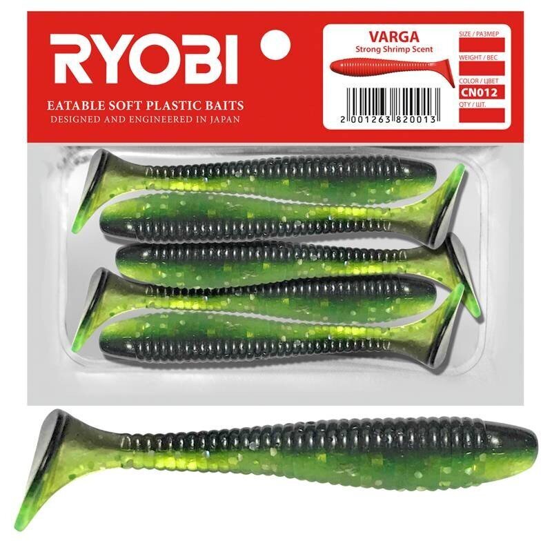 Pehmeä viehe Tuoksuva Ryobi Varga 96mm CN012 4kpl hinta ja tiedot | Vieheet ja uistimet | hobbyhall.fi