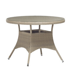 Larache I -pöytä, 100 x 74 cm, harmaa-läpinäkyvä hinta ja tiedot | Puutarhapöydät | hobbyhall.fi