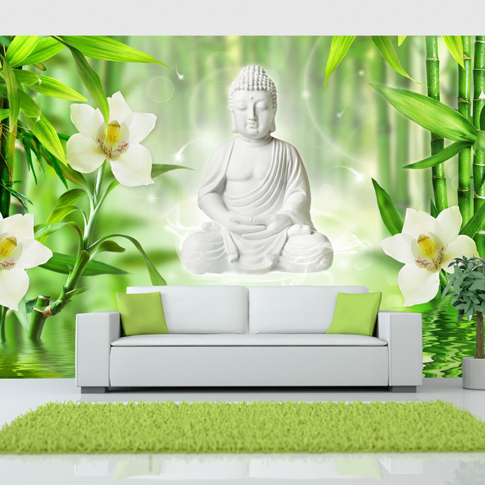 Valokuvatapetti - Buddha and nature 441x315 cm hinta ja tiedot | Valokuvatapetit | hobbyhall.fi