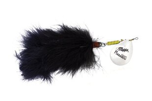 Spinner MEPPS Giant Marabou 40g hopea/musta häntä hinta ja tiedot | Mepps Kalastusvälineet | hobbyhall.fi