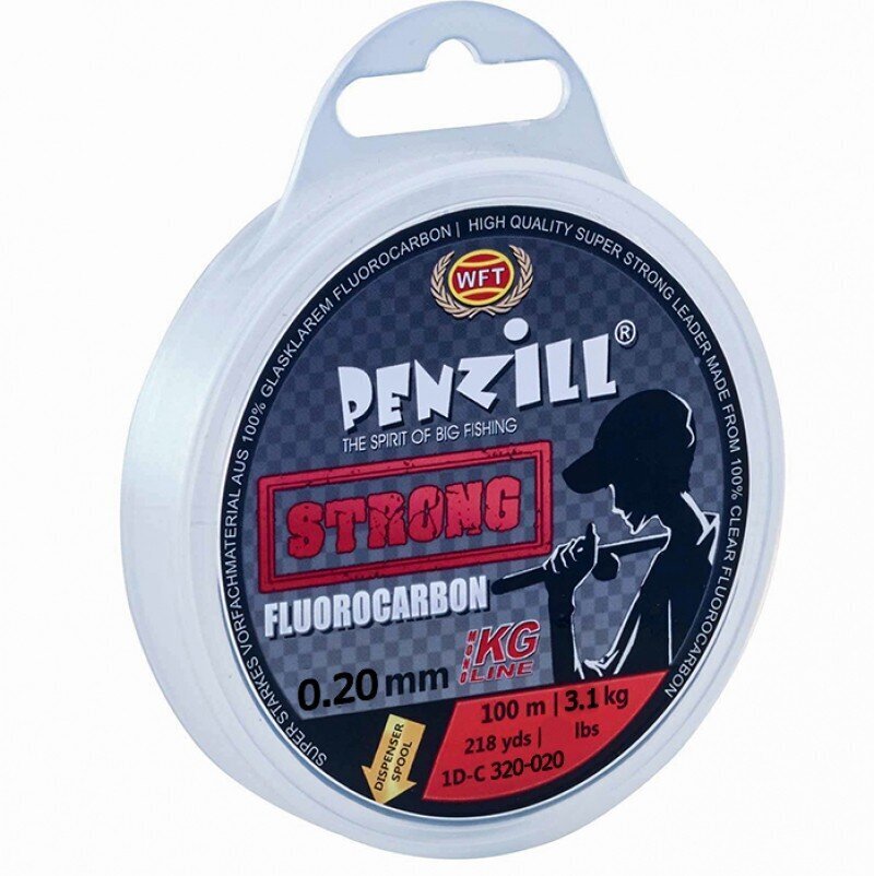 Siima WFT Penzill Fluorocarbon, vahva 100m 3,1kg 0,20mm hinta ja tiedot | Siimat | hobbyhall.fi