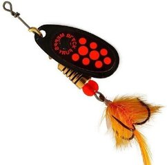 Spinner MEPPS BLACK FURY MOUCHE-3 6,5g mustat/oranssit pisteet hinta ja tiedot | Vieheet ja uistimet | hobbyhall.fi