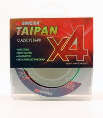 Punottu siima SWD Taipan Classic PE X4 0,12mm 135m 4,95kg vaaleanvihreä hinta ja tiedot | Siimat | hobbyhall.fi