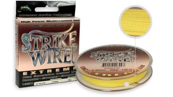 Strike-Pro punottu siima Strike Wire 275m 0,46mm 55kg keltainen hinta ja tiedot | Siimat | hobbyhall.fi