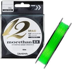 Punottu siima Daiwa Morethan 12 Braid EX+SI 0,16mm 135m limenvihreä hinta ja tiedot | Siimat | hobbyhall.fi