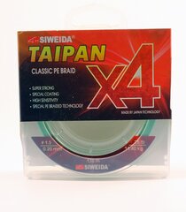 Punottu siima SWD Taipan Classic PE X4 0.20mm 135m 11.40kg vaaleanvihreä hinta ja tiedot | Siimat | hobbyhall.fi