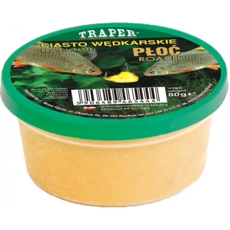 Proteiinitaikina Traper Roach 80g hinta ja tiedot | Kalanrehu | hobbyhall.fi