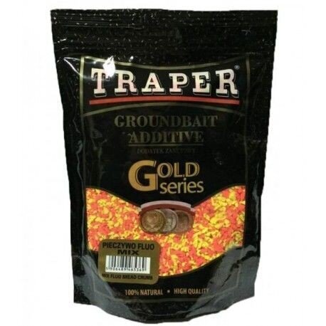 Groundbait TRAPER Gold Serie Mix fluo leipä 400g hinta ja tiedot | Kalanrehu | hobbyhall.fi