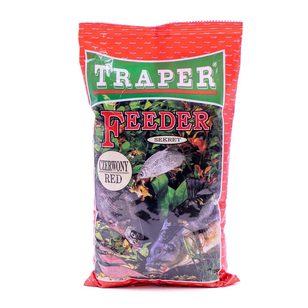 Groundbait TRAPER Sekret Feeder 1kg punainen hinta ja tiedot | Kalanrehu | hobbyhall.fi