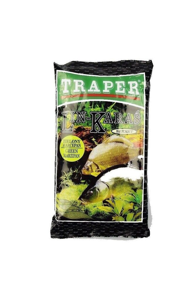 Groundsyötti TRAPER Sekret Tench-Crucian Marsipan 2,5kg Vihreä hinta ja tiedot | Kalanrehu | hobbyhall.fi