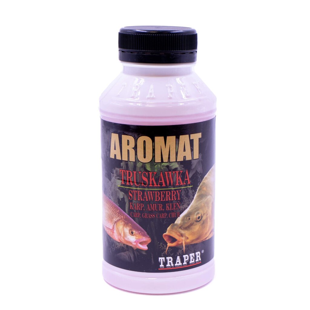 Groundsyötin lisäaine TRAPER Aromat Strawberry 300g hinta ja tiedot | Kalanrehu | hobbyhall.fi