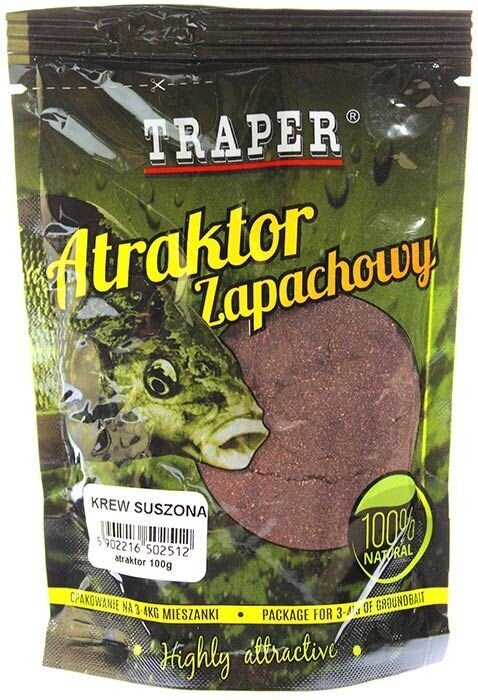 Maasyöttilisäaine TRAPER Atraktor Krew Suszona 100g hinta ja tiedot | Kalanrehu | hobbyhall.fi