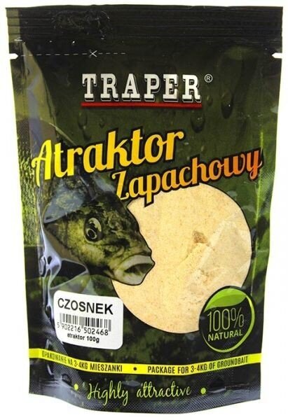 Groundsyötin lisäaine TRAPER Atraktor Valkosipuli 100g hinta ja tiedot | Kalanrehu | hobbyhall.fi