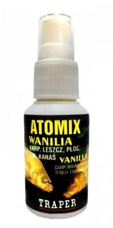 Groundsyötin lisäaine TRAPER Atomix Vanilla 50g hinta ja tiedot | Kalanrehu | hobbyhall.fi