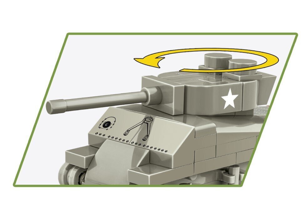 Cobi HC WWII tankki M4A3 Sherman hinta ja tiedot | LEGOT ja rakennuslelut | hobbyhall.fi