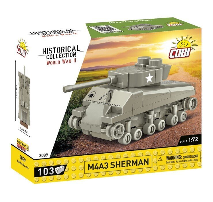 Cobi HC WWII tankki M4A3 Sherman hinta ja tiedot | LEGOT ja rakennuslelut | hobbyhall.fi