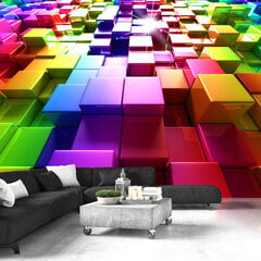 Valokuvatapetti - Colored Cubes 300x210 cm hinta ja tiedot | Valokuvatapetit | hobbyhall.fi