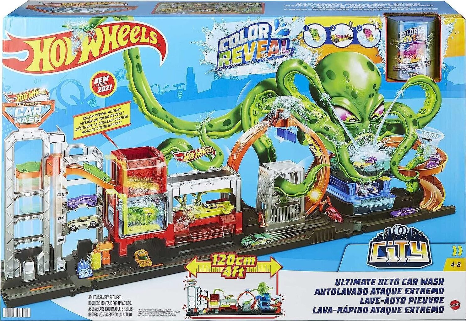 Mattel HW Mega Car Wash Octopus Attack autorata hinta ja tiedot | Poikien lelut | hobbyhall.fi