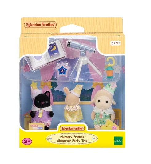 Sylvanian Pajama Party Baby Trio hinta ja tiedot | Tyttöjen lelut | hobbyhall.fi