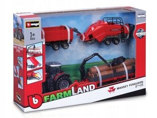 Bburago Tractor MasseyFerguson 10cm 31703 hinta ja tiedot | Poikien lelut | hobbyhall.fi