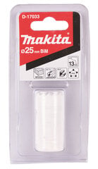 D-17033 Reikäsahanterä , BiM , 25 mm Makita hinta ja tiedot | Käsityökalut | hobbyhall.fi