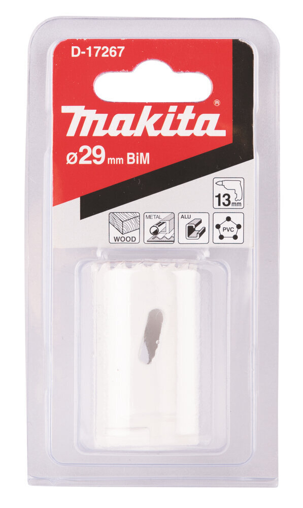 D-17267 Reikäsahanterä , BiM , 29 mm Makita hinta ja tiedot | Käsityökalut | hobbyhall.fi