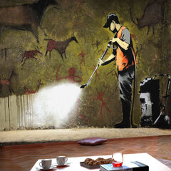 Valokuvatapetti - Banksy - Cave Painting 350x245 cm hinta ja tiedot | Valokuvatapetit | hobbyhall.fi