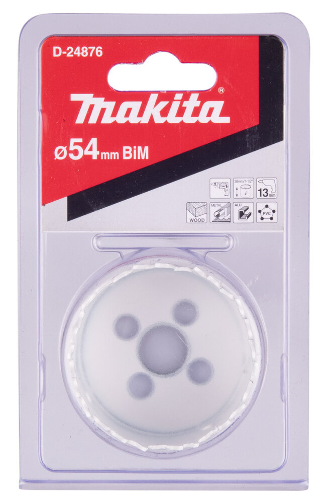 D-24876 Reikäsahanterä , BiM , 54 mm Makita hinta ja tiedot | Käsityökalut | hobbyhall.fi