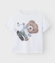 Name It -lasten T-paita 13238994*02, valkoinen 5715613621645 hinta ja tiedot | Tyttöjen paidat | hobbyhall.fi