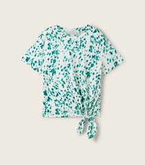 Tom Tailor naisten t-paita 1040186*35334, valkoinen/vihreä 4067672533454 hinta ja tiedot | Naisten T-paidat | hobbyhall.fi