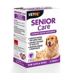 Vetiq Ravintolisä iäkkäille lemmikkieläimille tabletteina Senior Care, 45 kpl hinta ja tiedot | Koiran terveys ja hyvinvointi | hobbyhall.fi