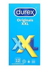 Kondomit Durex Originals XXL, 12 kpl. hinta ja tiedot | Kondomit | hobbyhall.fi