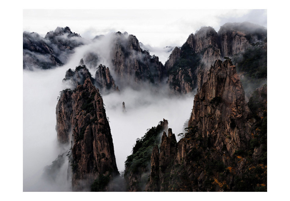 Valokuvatapetti - Sea of ​​pilvien Huangshan Mountain, Kiina 400x309 cm hinta ja tiedot | Valokuvatapetit | hobbyhall.fi